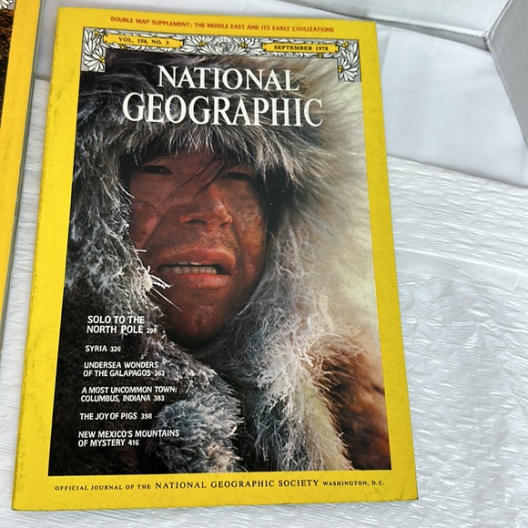Vintage National Geographic Magazine 1977-1978 Lot of 4 - Picture 4 of 12